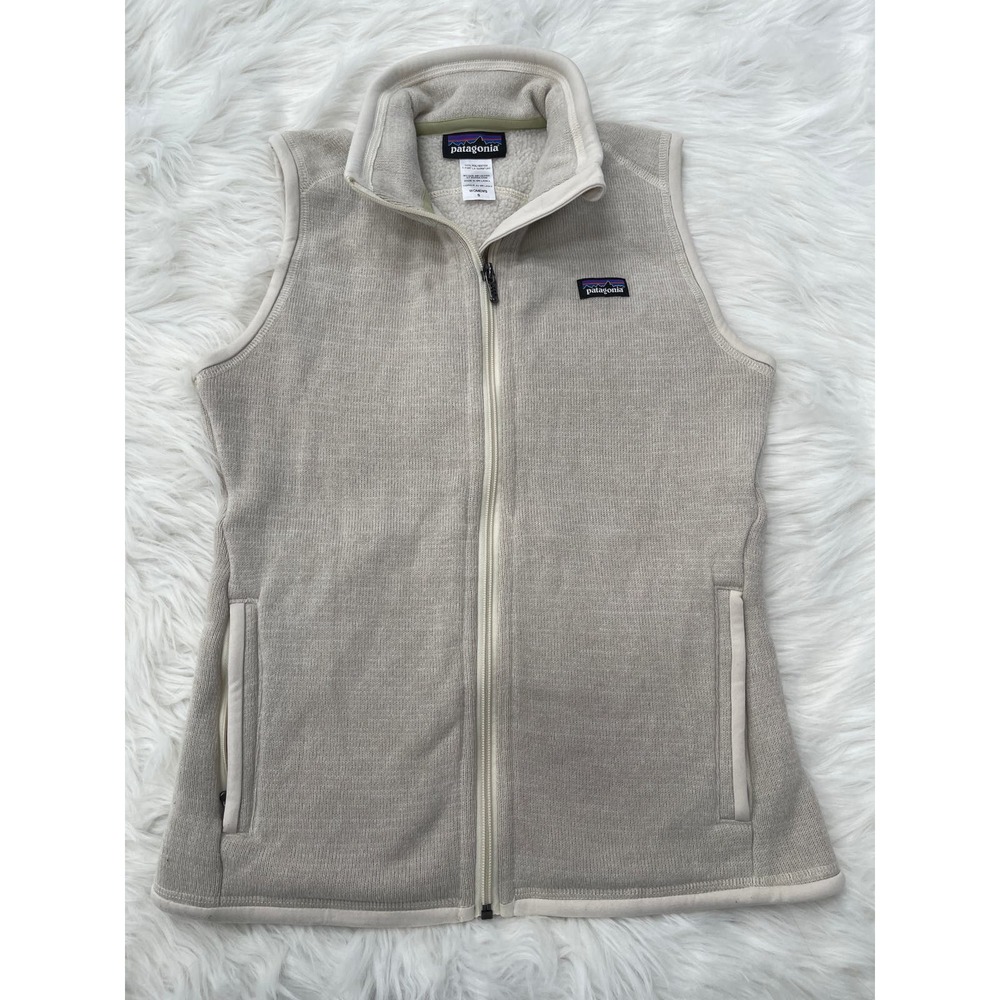 Patagonia Better Sweater Fleece Vest Full Zip Jacket Sz S Raw Linen